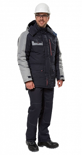 Куртка ЧЕЛЛЕНДЖЕР зимняя (синий/серый)