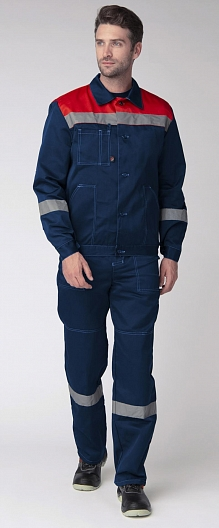 Костюм ЛИГОР-1 СОП с БР (т.синий/красный)