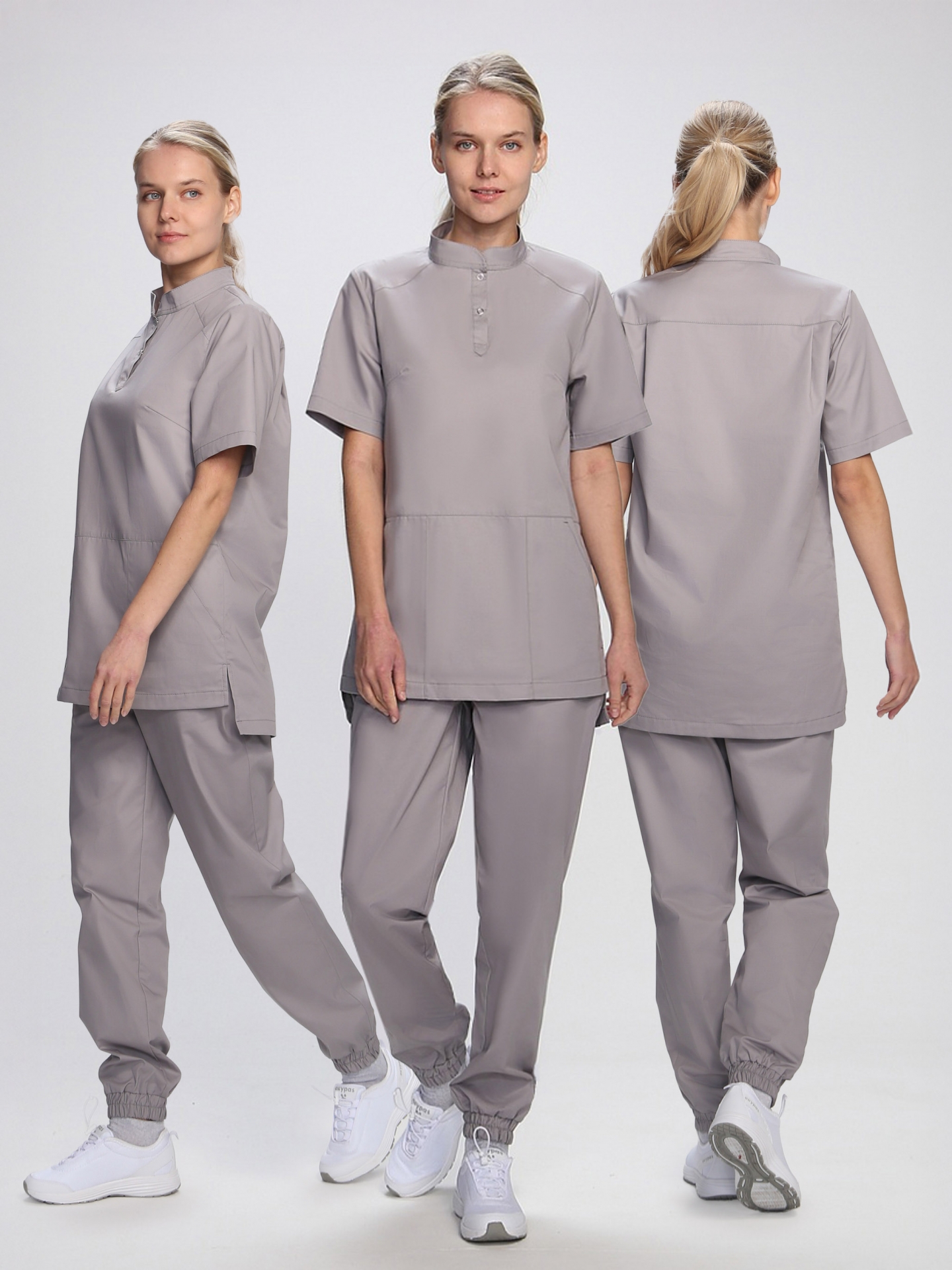 Костюм MEDLINE СИТИ-002 женский с БР (св.серый)