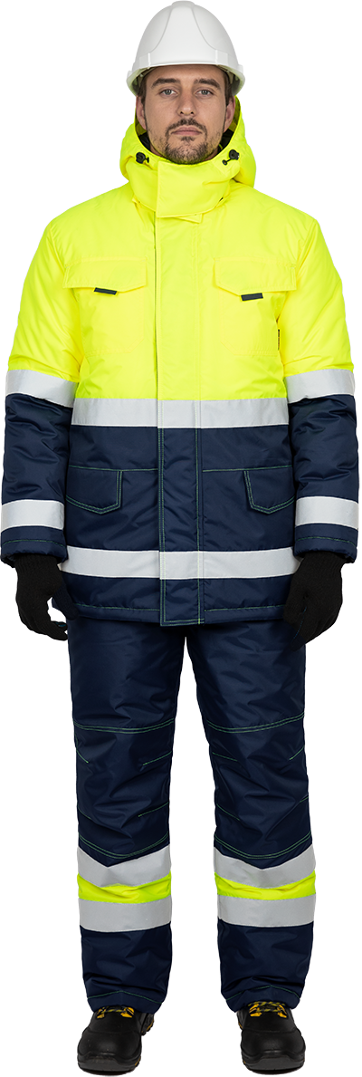 Костюм БРАЙТ зимний с ПК (желтый/синий)