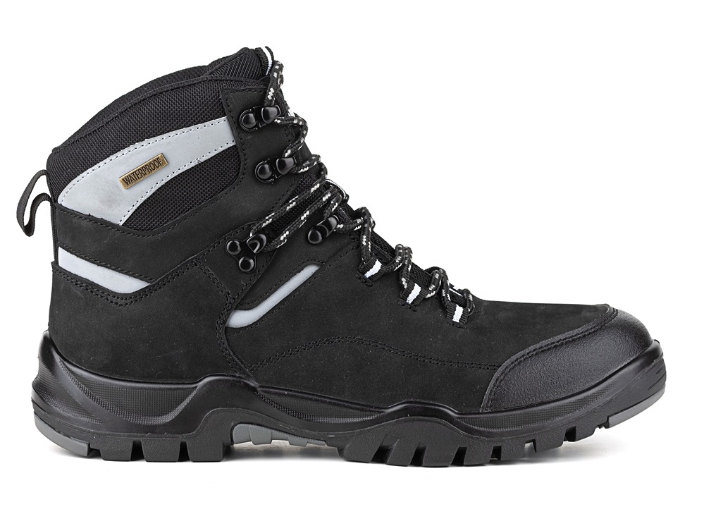 Ботинки ЛИДЕР WG2-05W-NT ПУ-Резина (черный/серый)