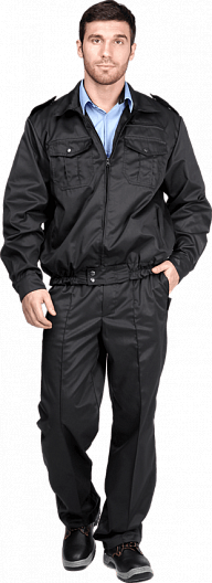 Костюм ОХРАНА с БР (черный)