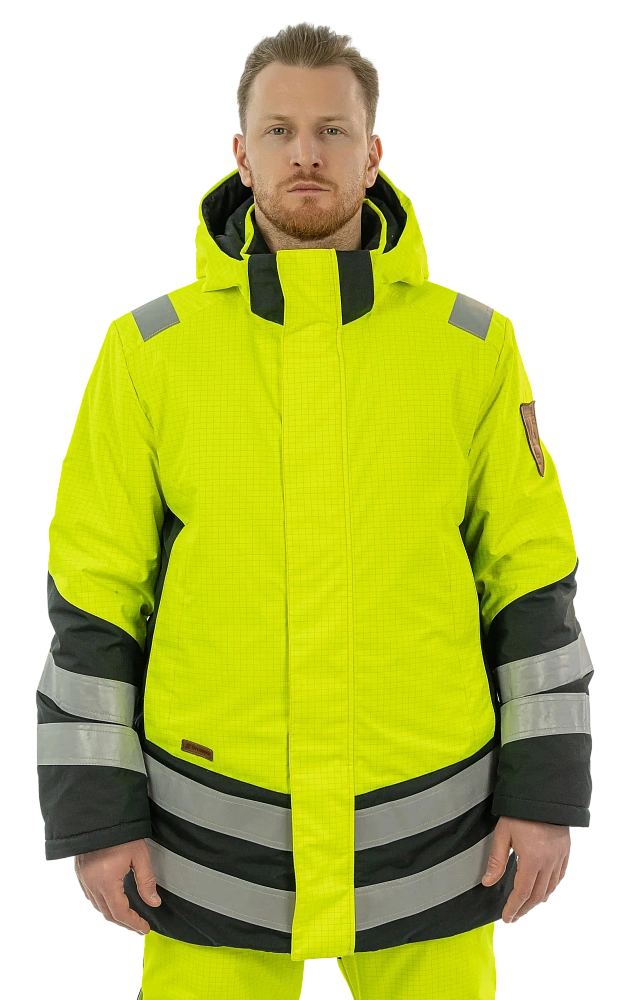 Куртка-парка BRODEKS MW 29-83В мультизащитная зимняя (желтый/черный)