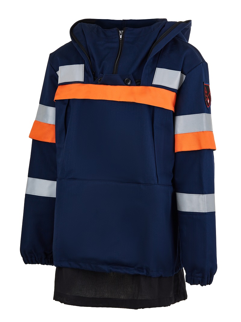 Костюм ЭНЕРГИЯ-АНТИГНУС-Б противоэнцефалитный 38,2 кал. с БР (т.синий/оранжевый)