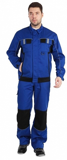 Костюм КОНФОРМ с ПК (василек/черный)