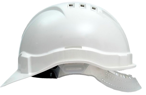 Каска ЕЛАНПЛАСТ ЕВРОПА-ЛЮКС с храповником (белый)