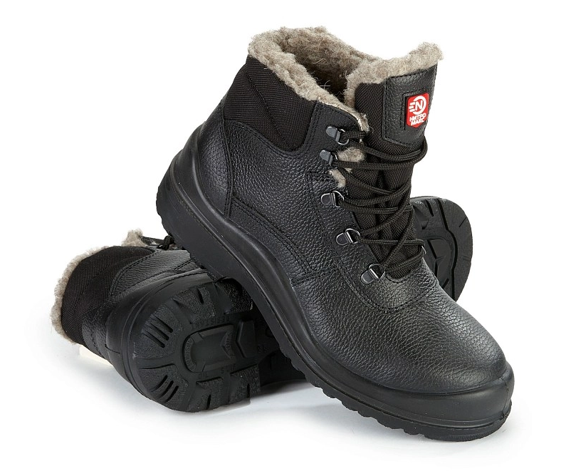 Ботинки НИТРО МАКС ПУ-Нитрил шерст.мех с КП КЩС (черный)