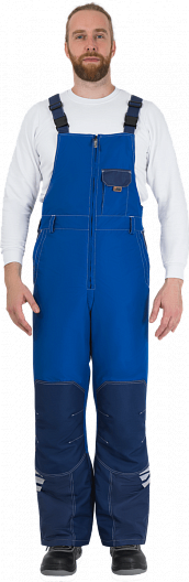 Полукомбинезон ЭДВАНС зимний (синий/васильковый)