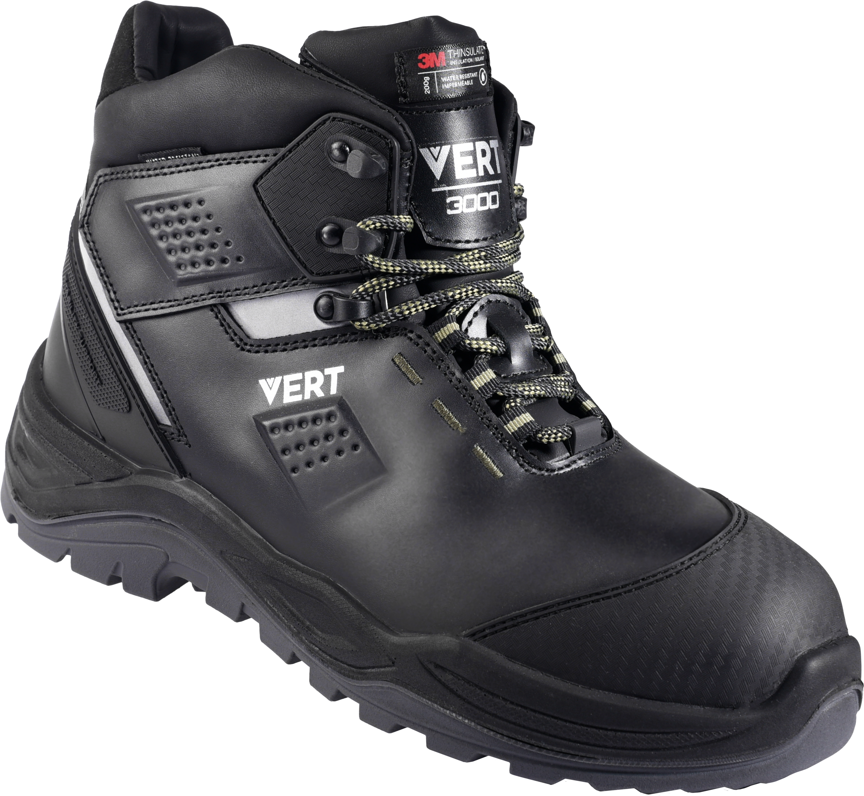Ботинки VERT ПУ/ТПУ Thinsulate® шерст.мех с КП и КС (черный)