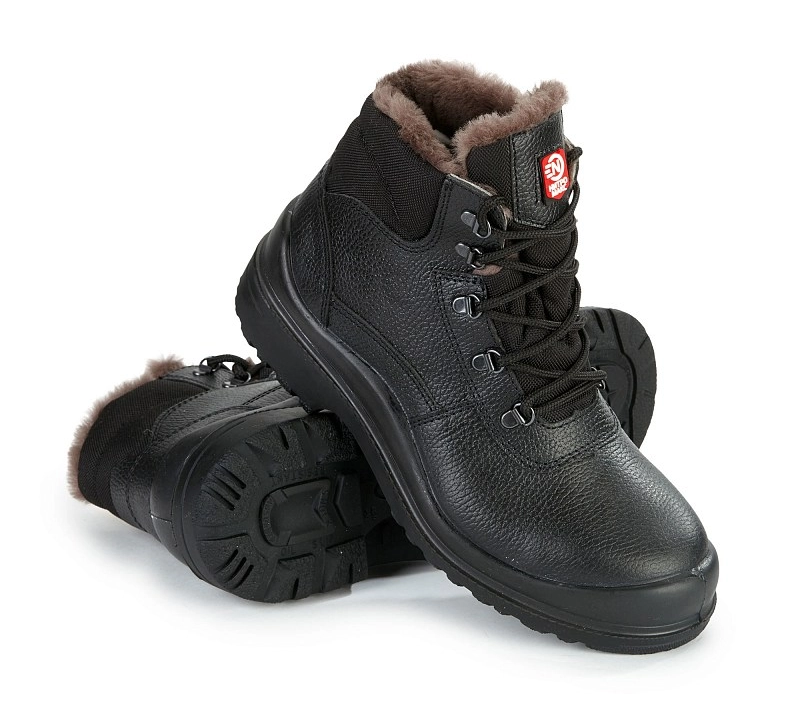 Ботинки НИТРО МАКС с КП КЩС нат. мех (черный)