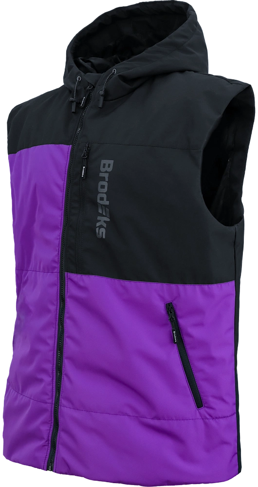 Жилет BRODEKS URBAN KW 133 зимний (фиолетовый/черный)