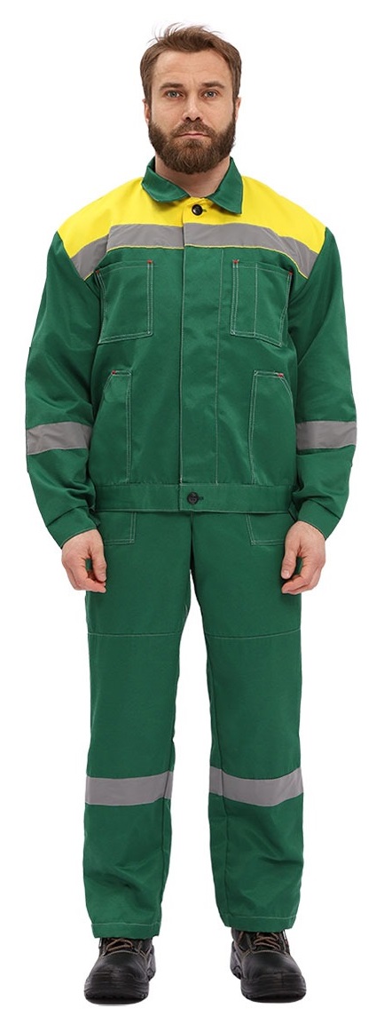 Костюм ЛЕГИОН с ПК (т.зеленый/желтый)