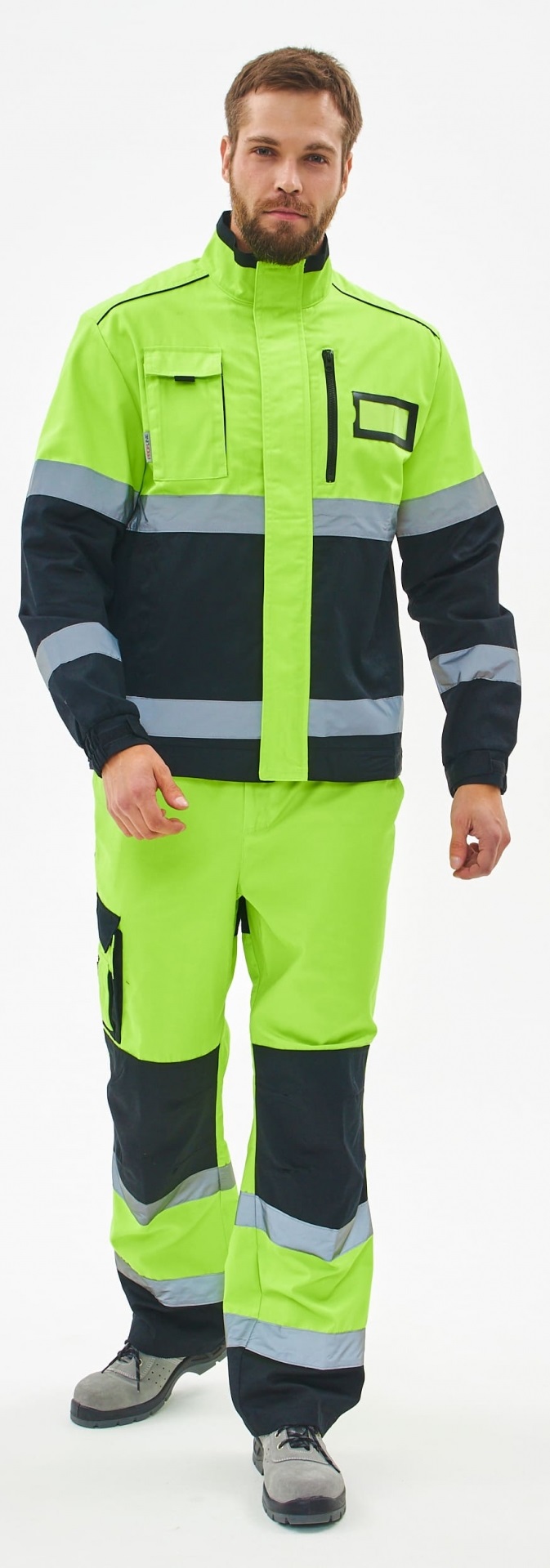 Костюм сигнальный PROFLINE SPECIALIST-1 с БР (желтый/черный)