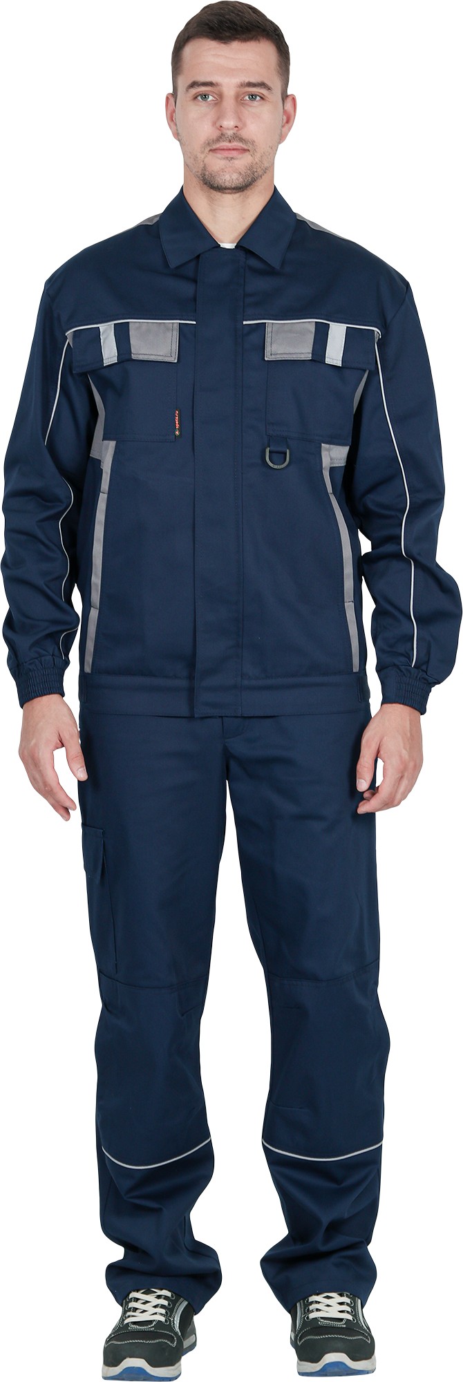 Костюм КОНФОРМ с БР (т.синий/серый)