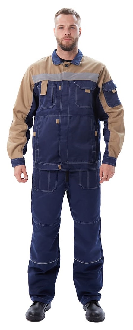 Костюм РОЛЬФ с ПК (т.синий/бежевый)