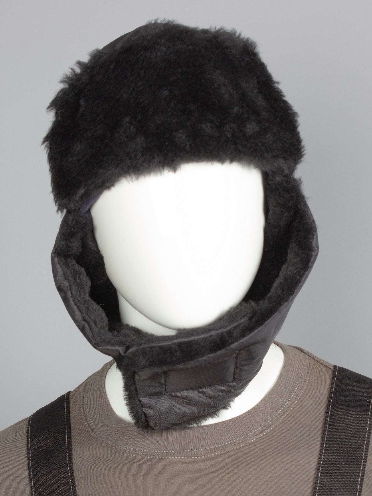 Шапка-ушанка ЕВРО (черный)