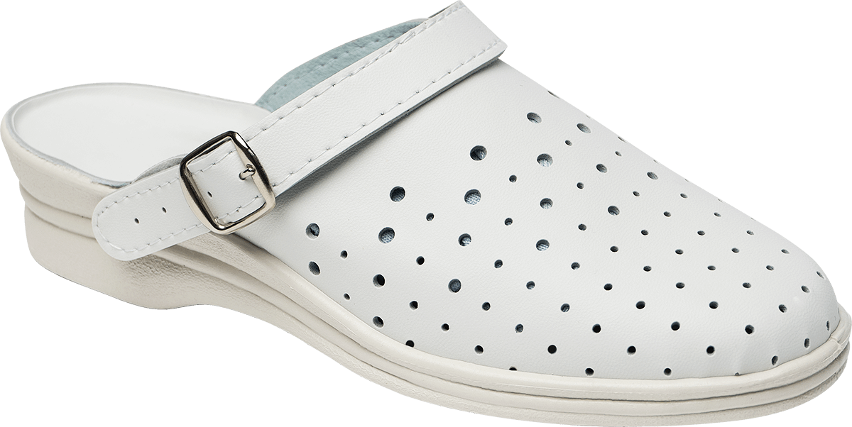 Сабо женские иск.кожа ПВХ (белый)