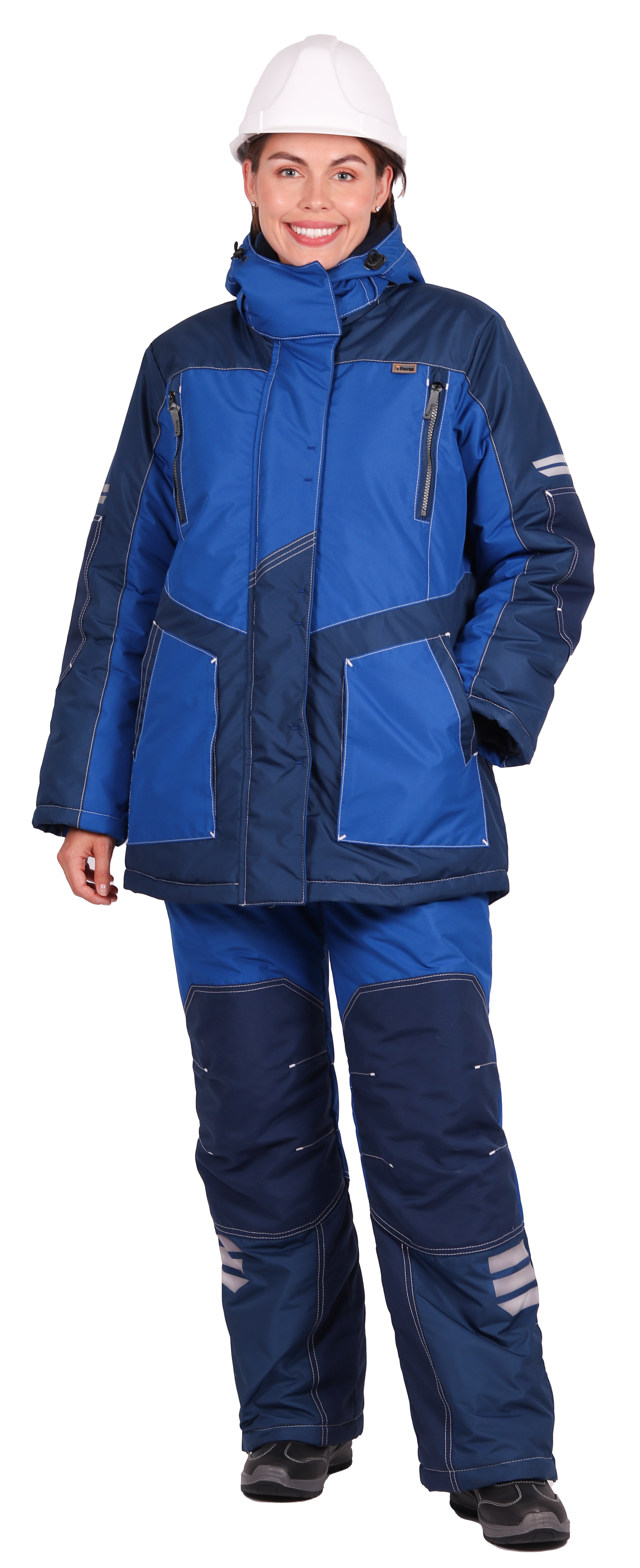 Куртка ЭДВАНС зимняя женская (синий/васильковый)