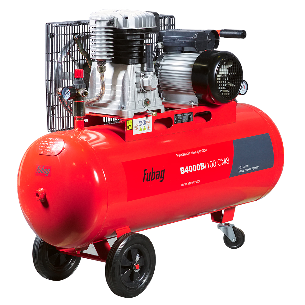 Ременной одноступенчатый компрессор FUBAG B4000B/100 CM3