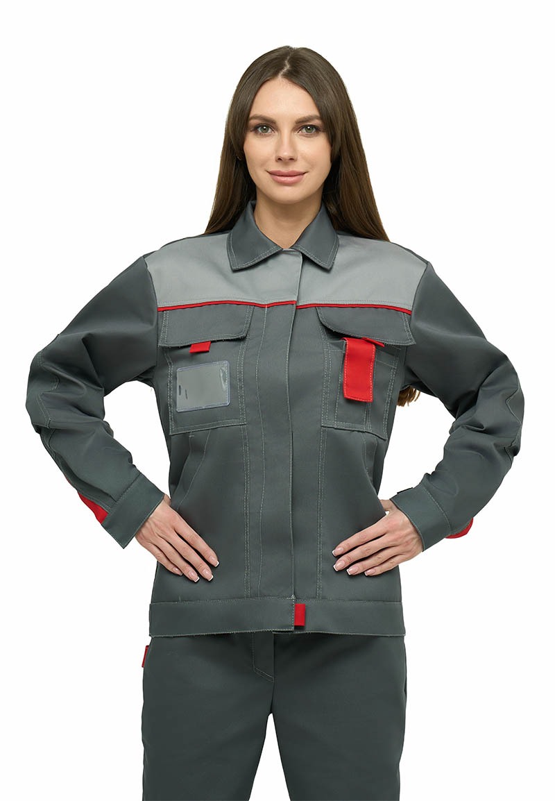 Костюм ЮЖНАЯ ШИРОТА женский с БР (черный/серый)