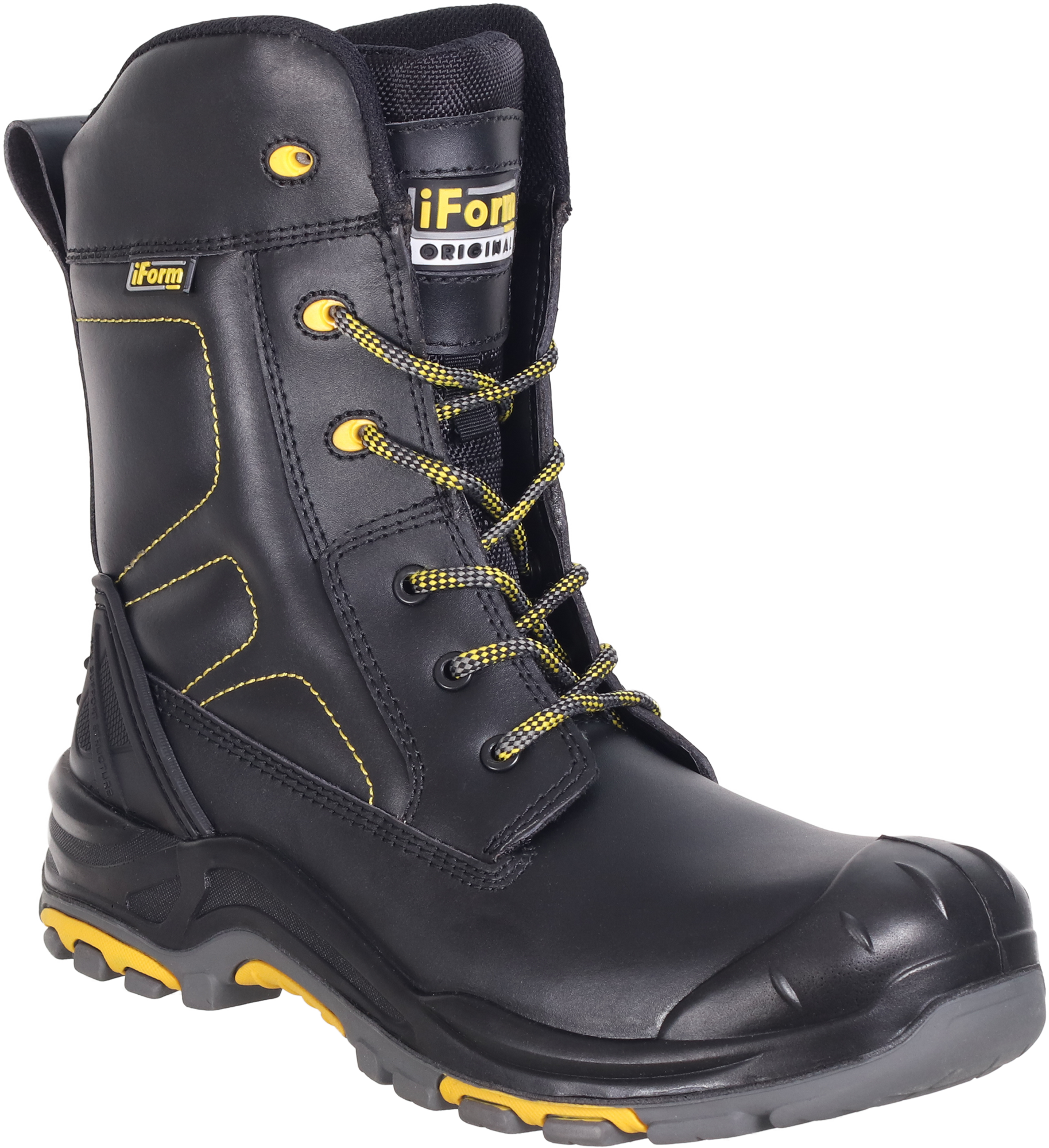 Ботинки iForm® ORIGINAL (ОРИДЖИНАЛ) ПУ/нитрил высокий берец с КП и КС шерст.мех
