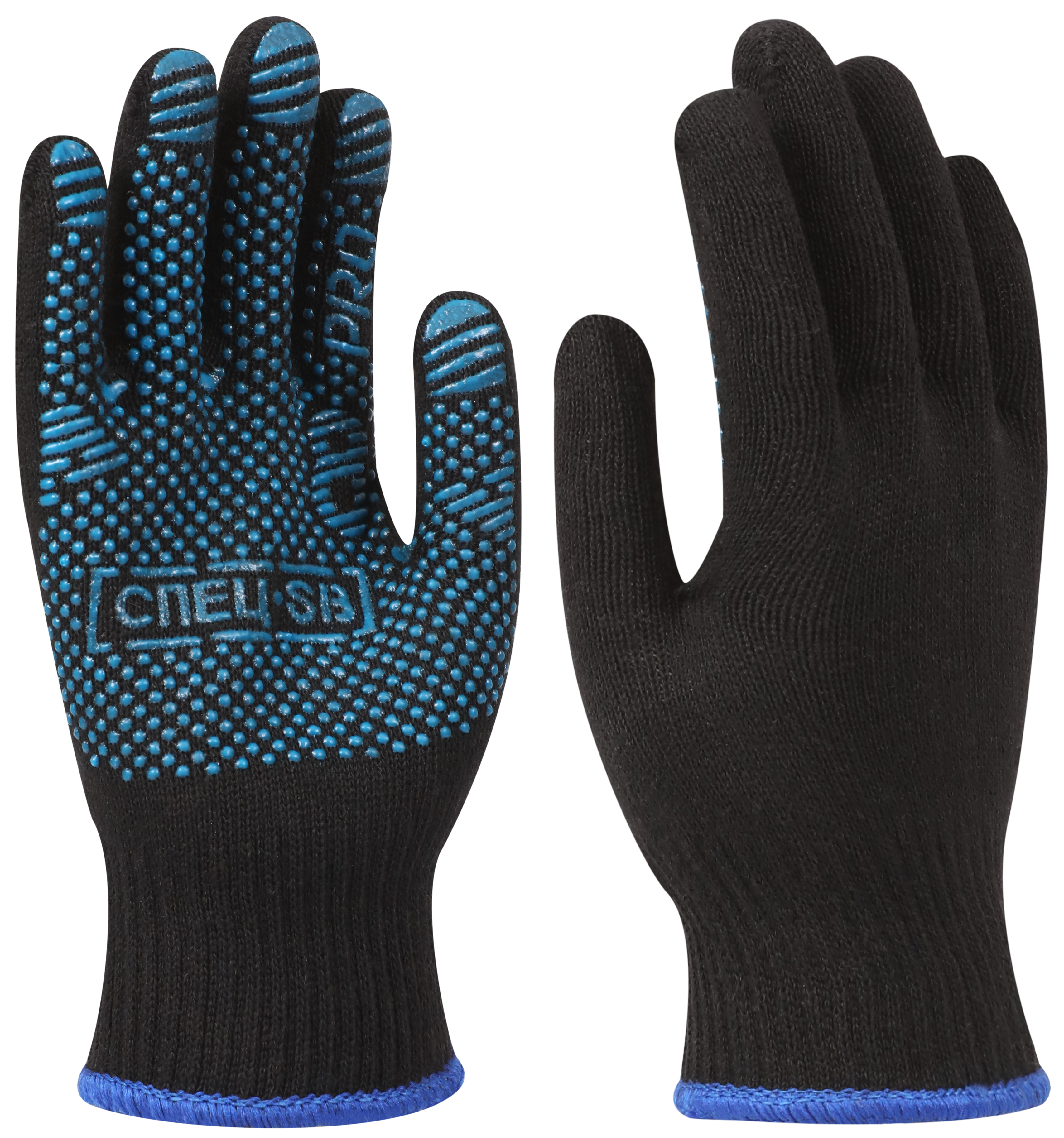 Перчатки х/б с ПВХ СПЕЦ-SB®PRO ОТГРУЗКА ПО 10 ПАР