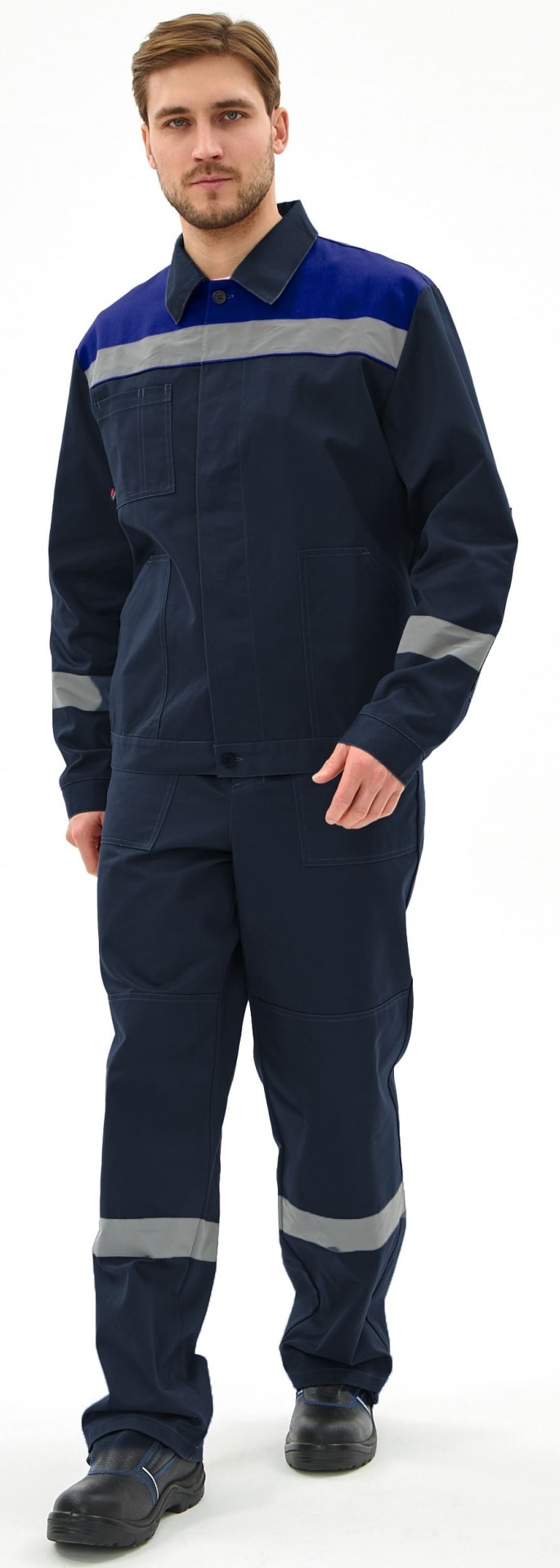 Костюм ЛИПЕЦК-1 СОП CH с БР (т.синий/васильковый)