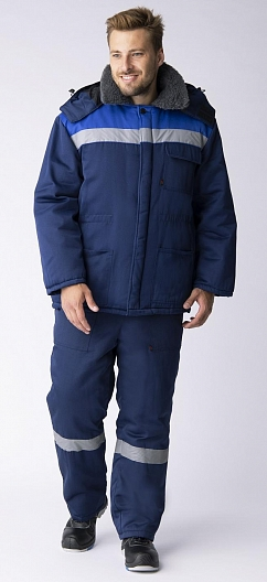 Костюм Т-УЛЬТРА зимний с БР (т.синий/васильковый)