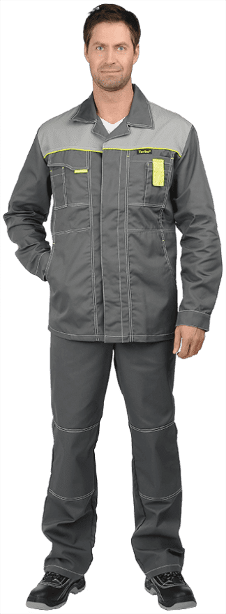 Куртка ТУРБО удлиненная (серый)