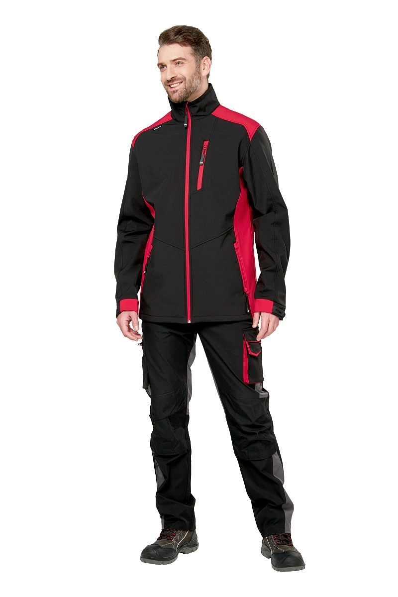 Куртка СТУДИО (черный/красный)