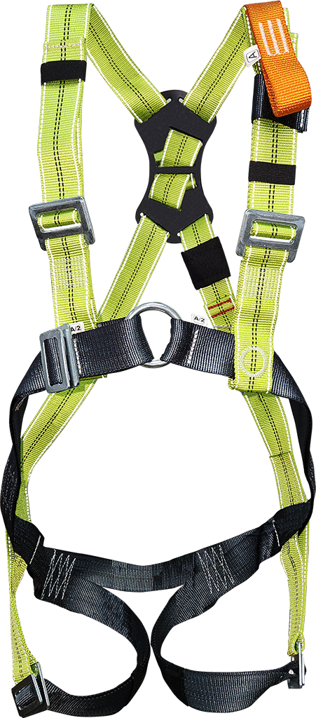 Страховочная привязь СП-02-01 со спинным удлинителем, идентиф. книжкой и световозвр. нитью 