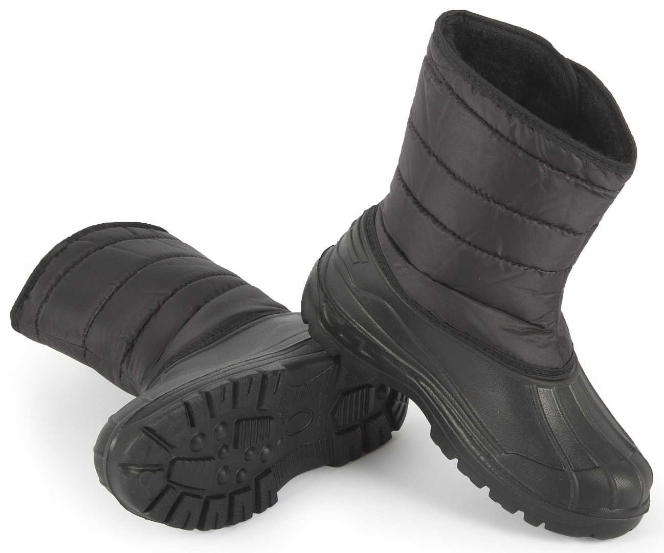 Сапоги STEP дутые женские ЭВА (черный)