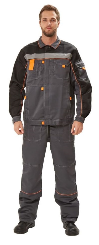 Костюм РОЛЬФ с ПК (т.серый/черный)