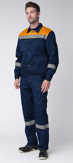 Костюм ЛИГОР-2 СОП с ПК (т.синий/оранжевый)