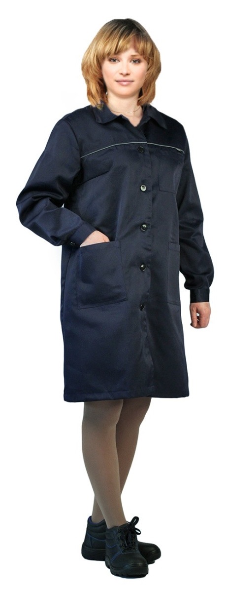 Халат ВАЛЕНТ женский (т.синий)