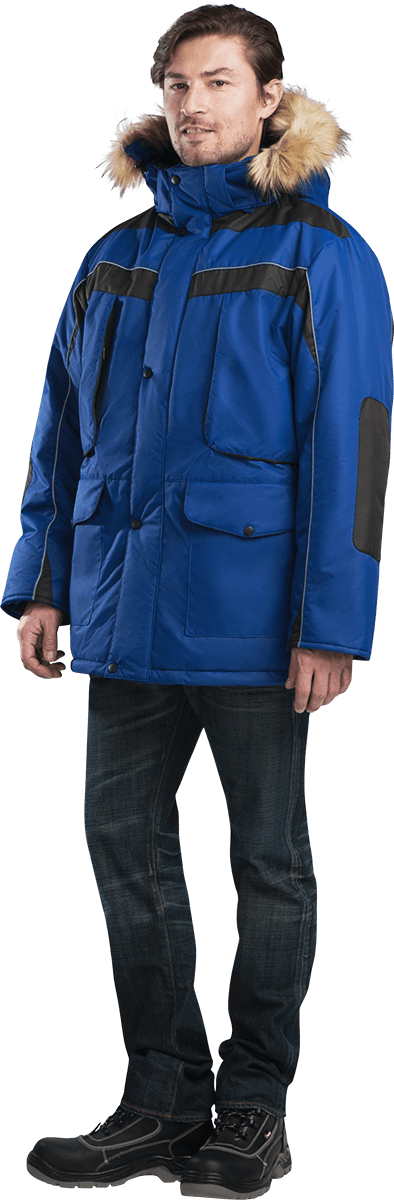 Куртка ДИКСОН зимняя (василёк/чёрный)