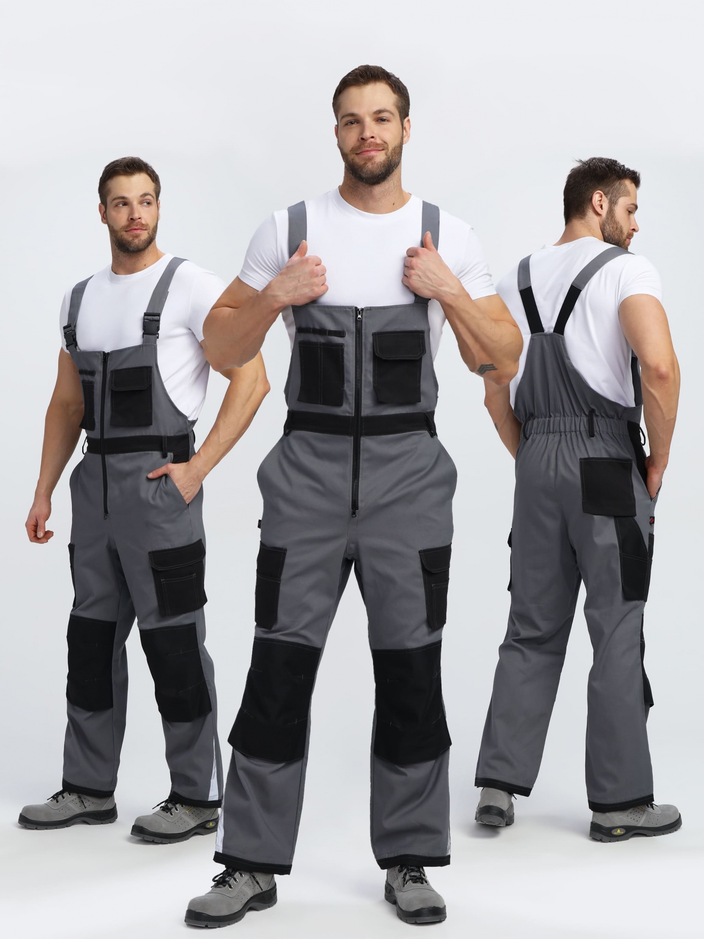 Полукомбинезон МИЛАН NEW CH МВО (т.серый/черный)