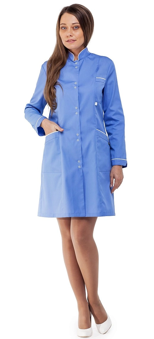 Халат БЕЛУ женский (голубой)