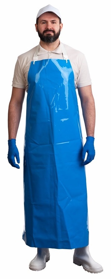 Фартук ЛАРИПОЛ полиуретановый уплотненный 90x130см (синий)