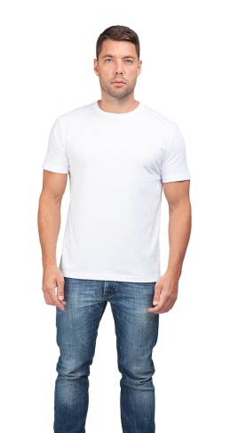 Футболка с лайкрой (белый)