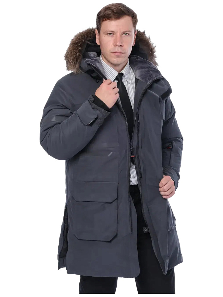 Куртка-парка BRODEKS VIP KW 233 зимняя (т.серый)