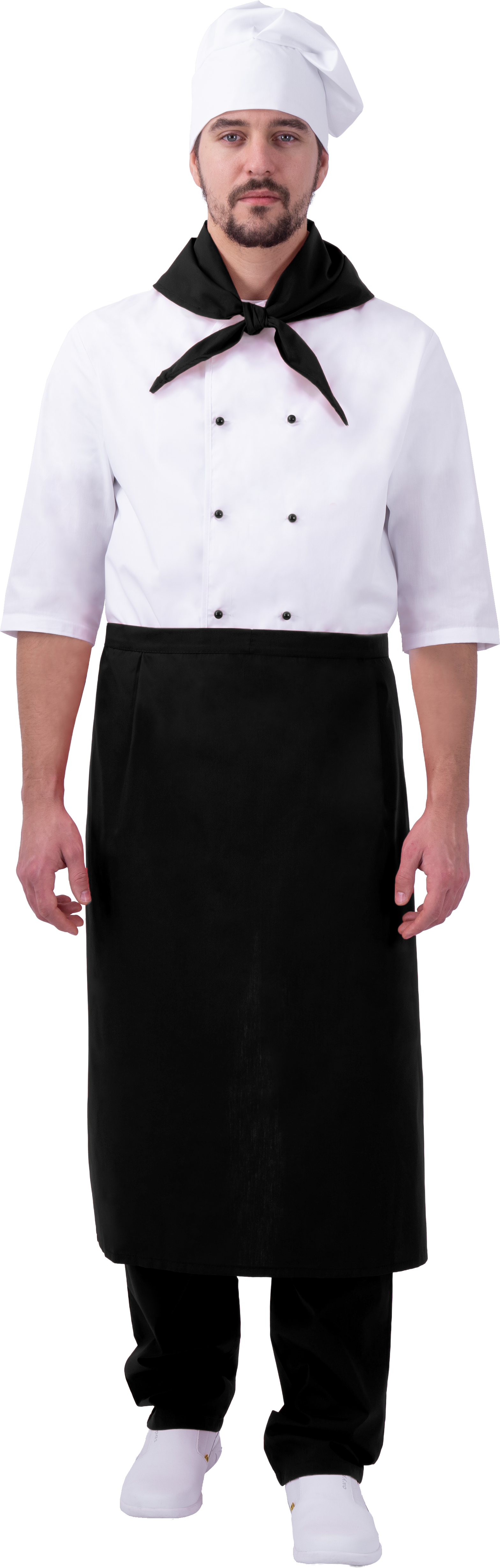 Костюм ШЕФ-ПОВАР (белый/черный)