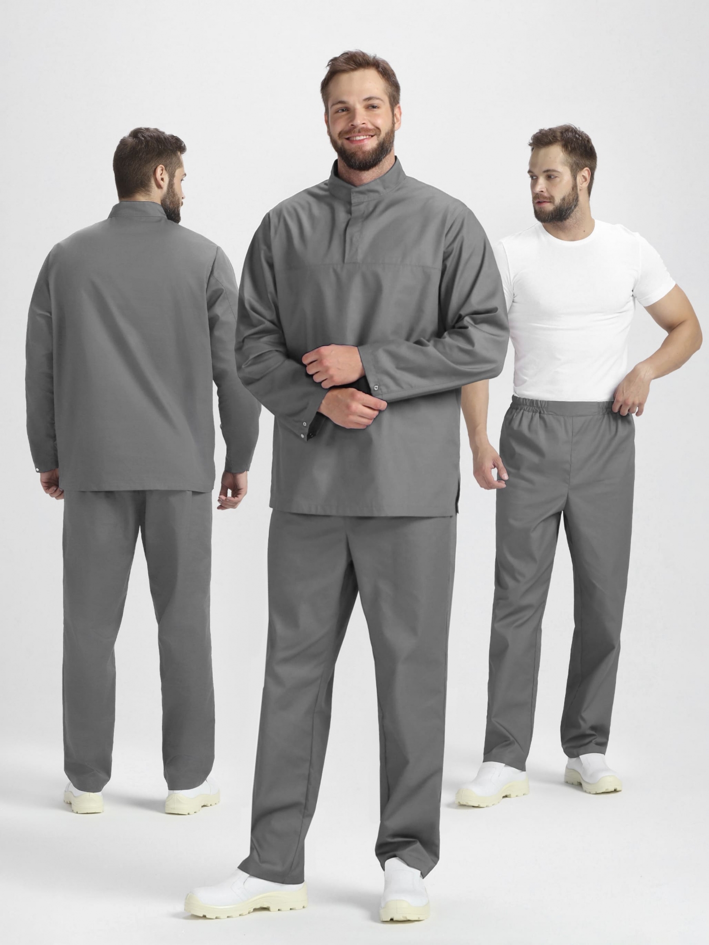 Костюм ХАССП-СТАНДАРТ NEW с БР (серый)