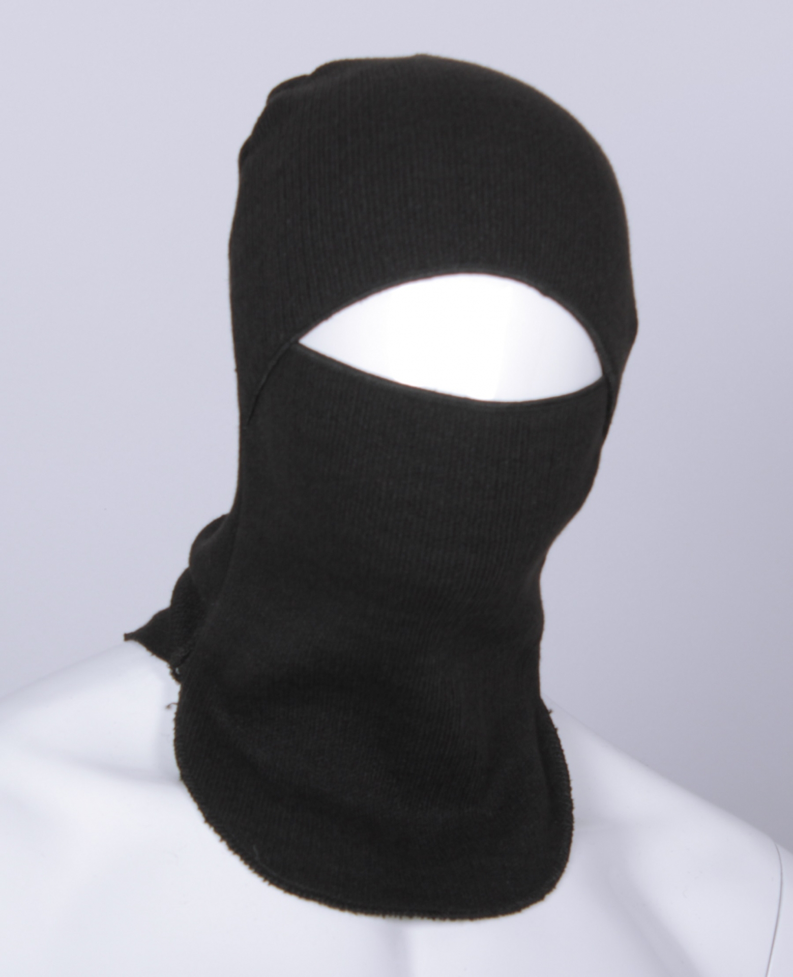 Подшлемник трикотажный зимний (черный)