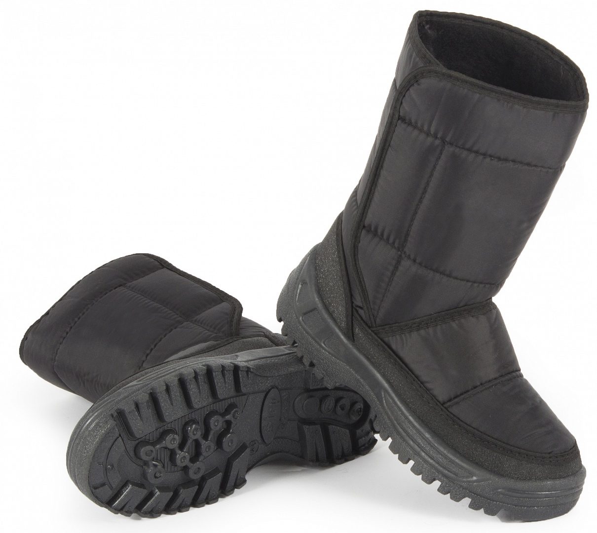 Сапоги ДУТЫЕ ПВХ женские (черный)