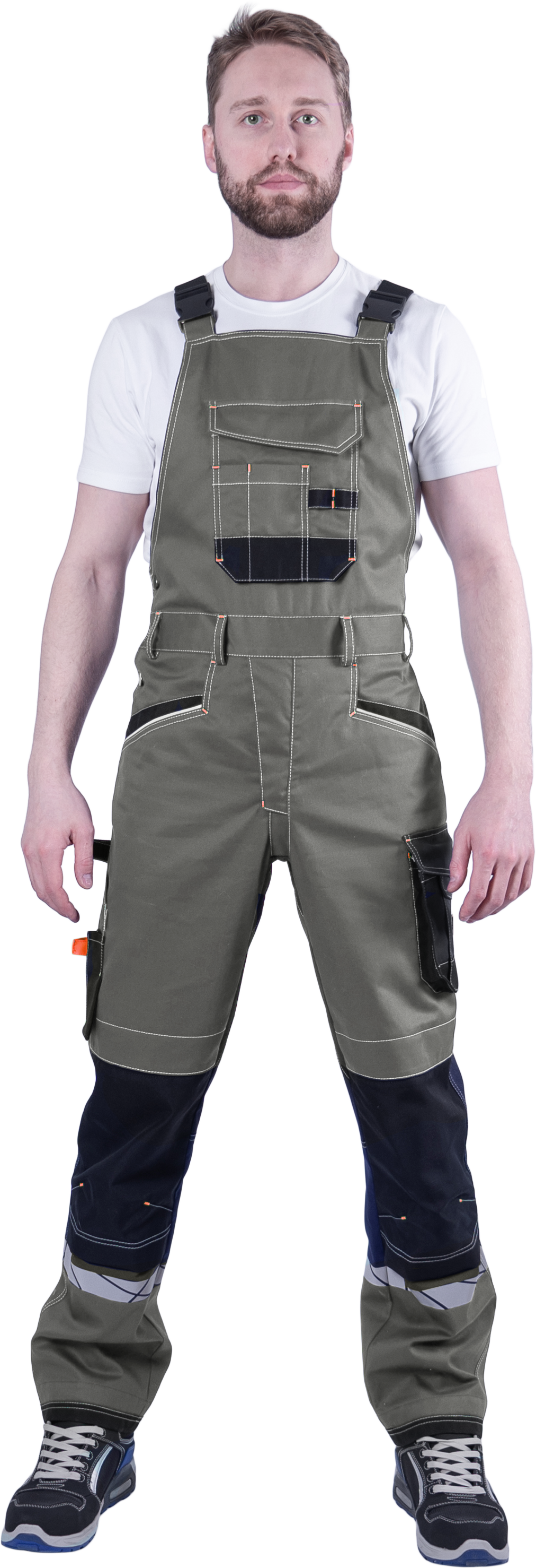 Полукомбинезон КОРПОРАЦИЯ (хаки/черный)