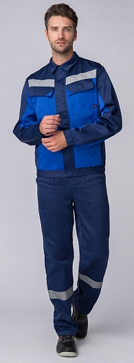 Костюм МАСТЕР с ПК (т.синий/васильковый)