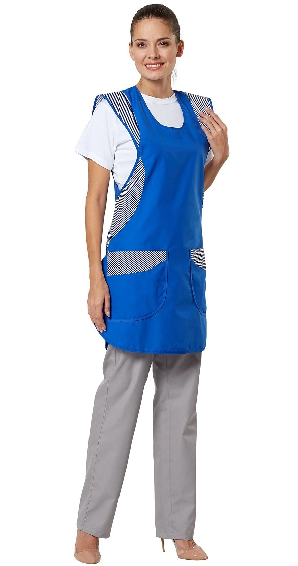 Фартук-сарафан МИРТ женский (василек)