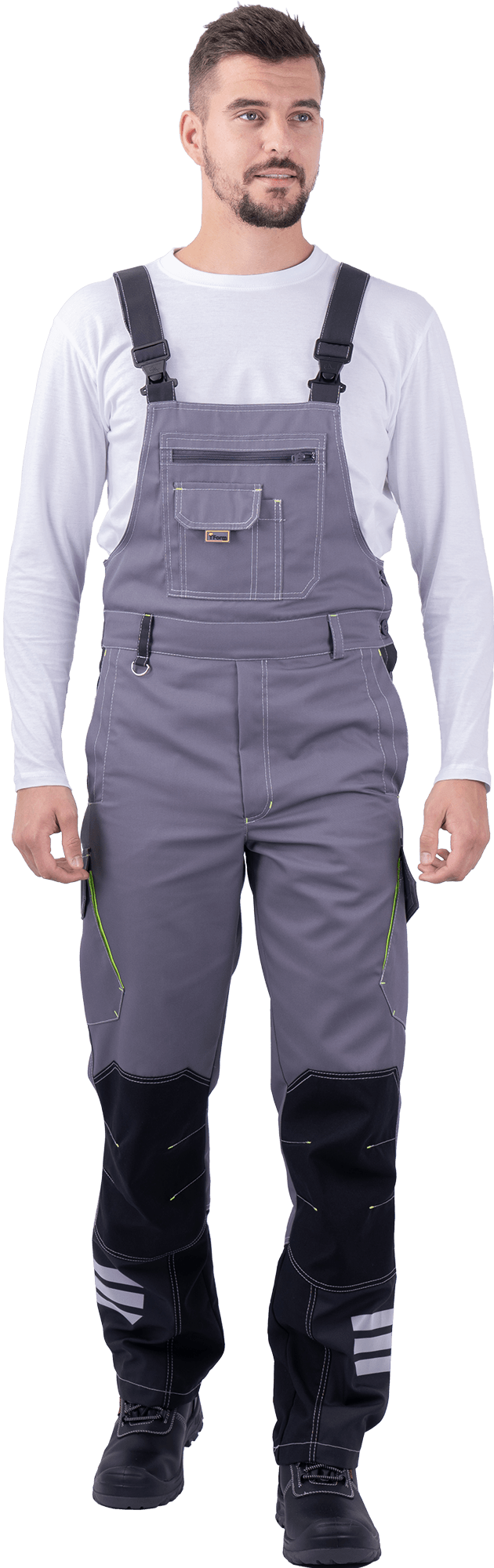 Полукомбинезон ЭДВАНС (серый/т.серый/черный)