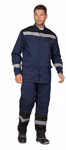 Костюм ПРОФЕССИОНАЛ с БР (т.синий/черный)